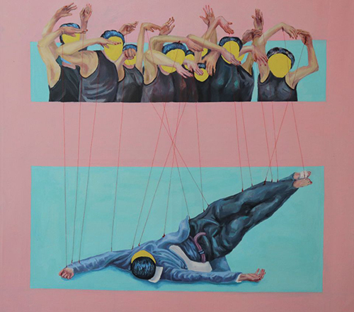 1590481943768977.jpg 10---《strive to be strong》布面油画 100x110cm 2020 宁友琼 指导老师:杨钧淇.jpg